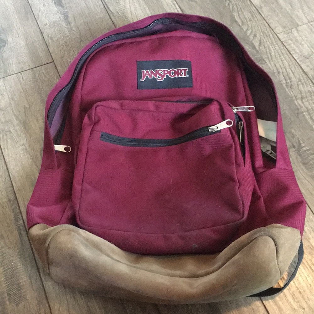 Maroon Jansport Backpack
